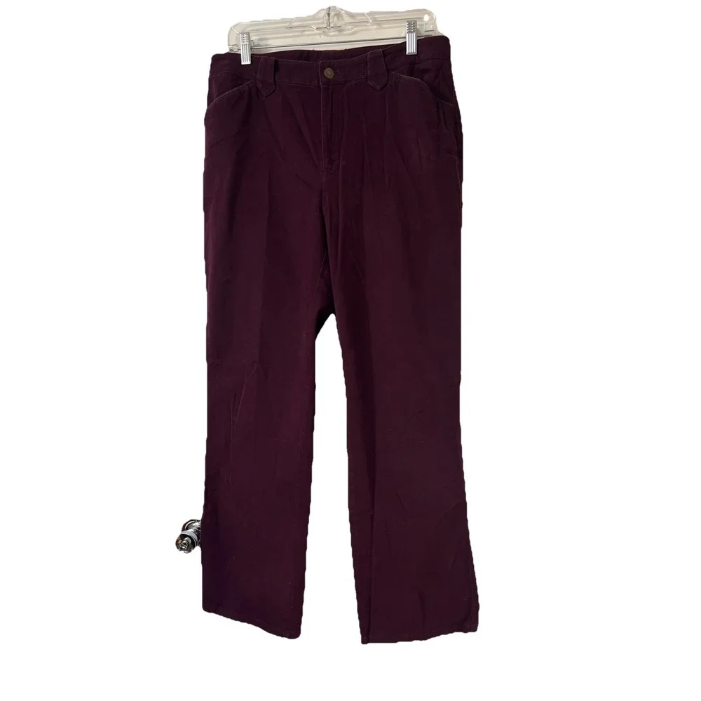 Lauren Jeans Co Ralph Lauren Pants Womens 12 High Rise Straight Classic‎ Fit Red